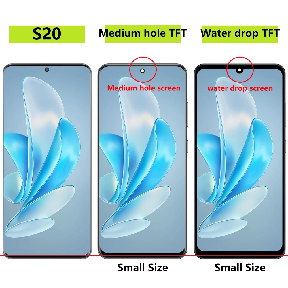 TFT S20 G981F Screen For Samsung Galaxy S20 LCD Display G980 SM-G980F/DS Touch Panel Digitizer Assembly Replacement with Frame