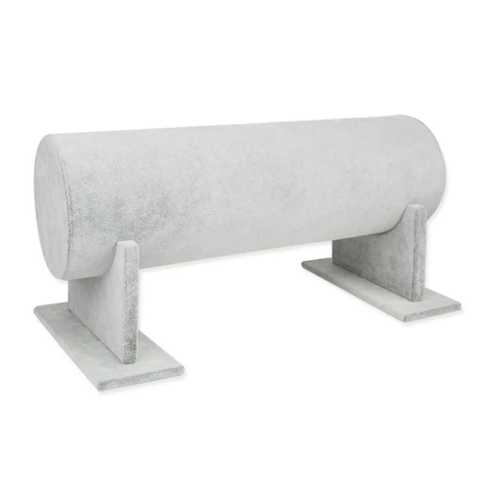 

Headband Holder Display Stand Grey PVC Material Wrapped Surface Smooth Touch for Hair Hoops Bands Necklaces Organizer Rack