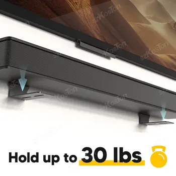 Univerzální držák reproduktoru, držák soundbaru pro Samsung, Bose, LG, Sony, JBL, nástěnný držák pod TV 12 nejlepší prodej držák na soundbar LG - №8