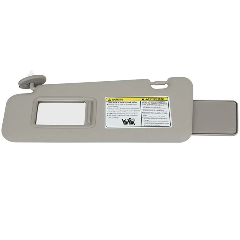 Солнцезащитный козырек переднего правого вида с фотографией, совместимый с Toyota Highlander 2008-2013 74320-0E050-B0 (серый)