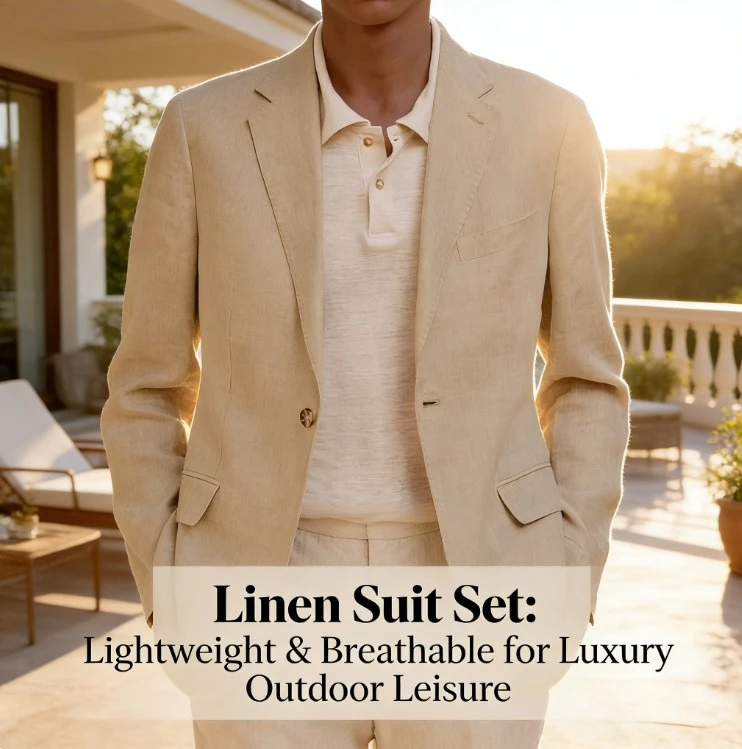 

European and American Style Men's Long Sleeve Lapel Fake Pocket Business Casual Blazer Jacket