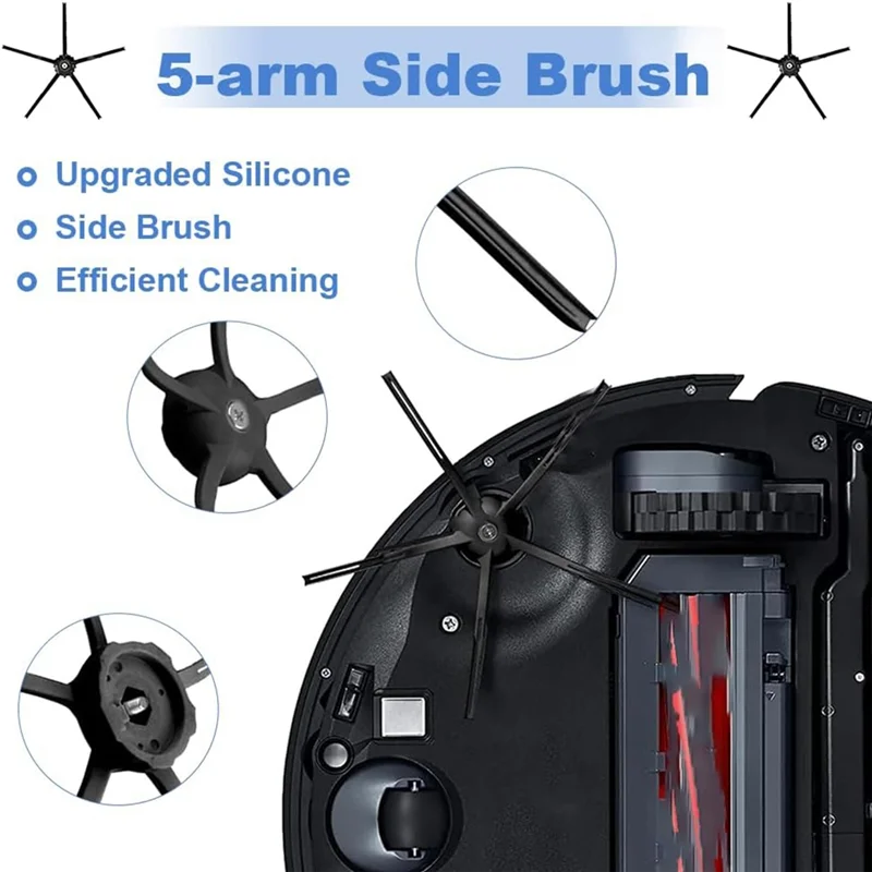 YCOC-para Roborock S7 Maxv Ultra / S7 Pro Ultra aspiradora Cepillo Lateral principal paño de mopa filtro Hepa bolsas de polvo Accesorios