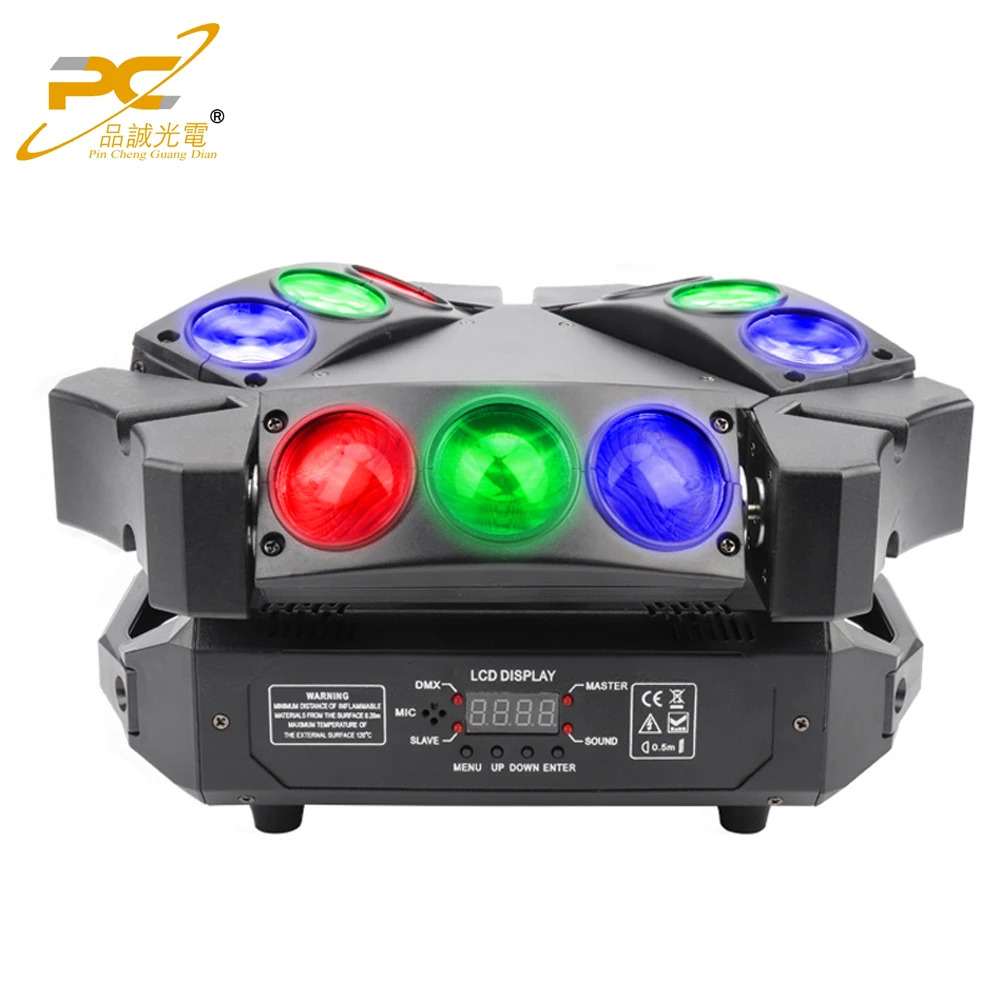 New Style Nine Heads Rgbw 4in1 Full Colorful Led 9 Eyes Moving Head  BeamLighting Lights Moving Head For Bar Club