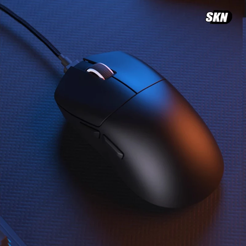 Skn Swim Fish Pro Mouse 8k Wireless Bluetooth Three Mode Paw3950 Sensor Laptop Accessories Lightweight E-sports Gamer Mouse Gift