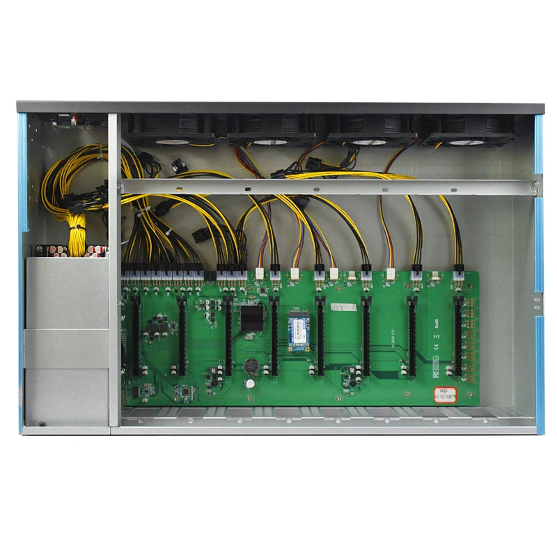 Горячая распродажа 2025 года, серверная установка с 8 графическими процессорами, hine с процессором I3 4130, полный комплект серверного корпуса для корпуса графического процессора серии 3080