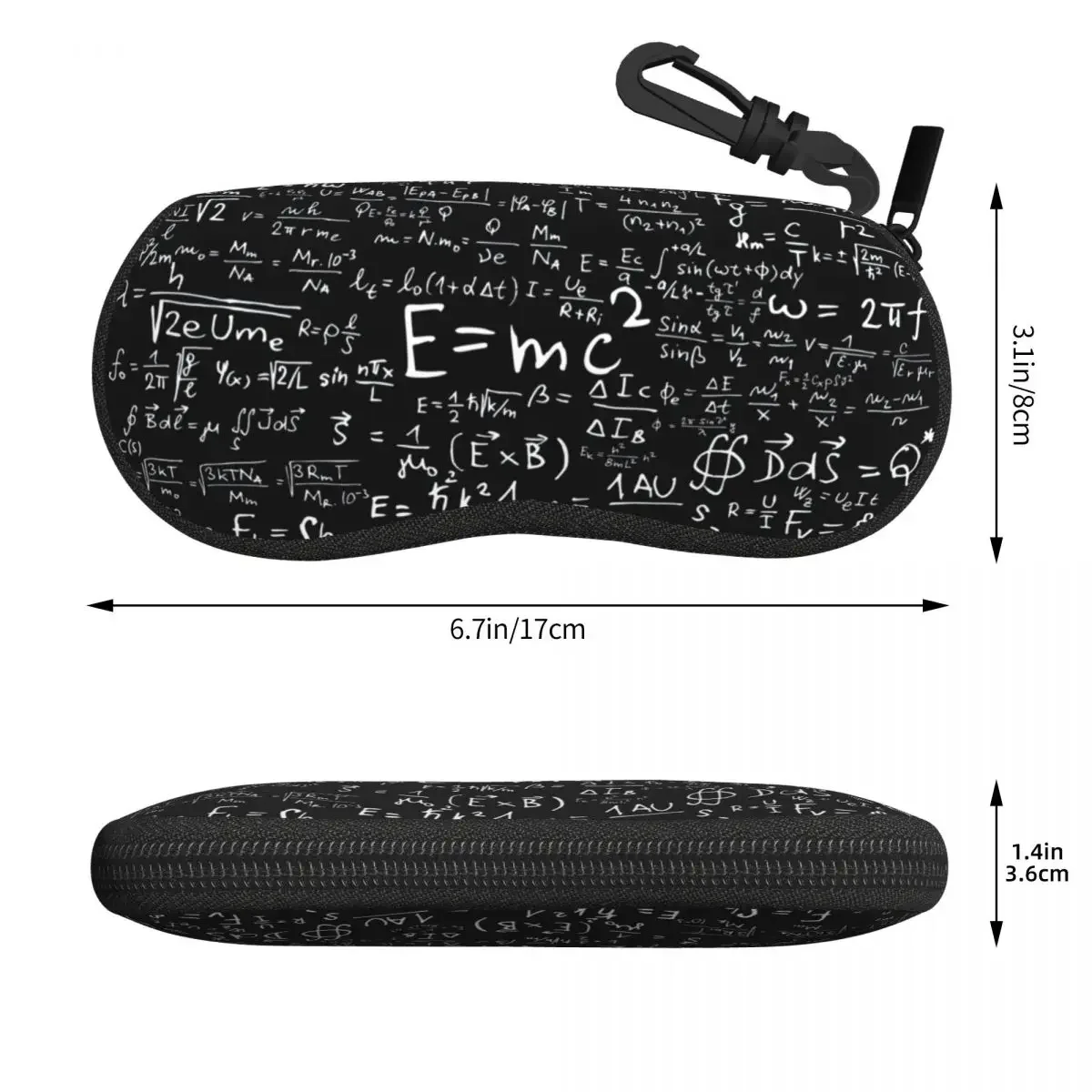 Custom Scientific Math Formulas Shell Eyeglasses Protector Cases Men Women Sunglass Case Science Teacher Gift Glasses Bag