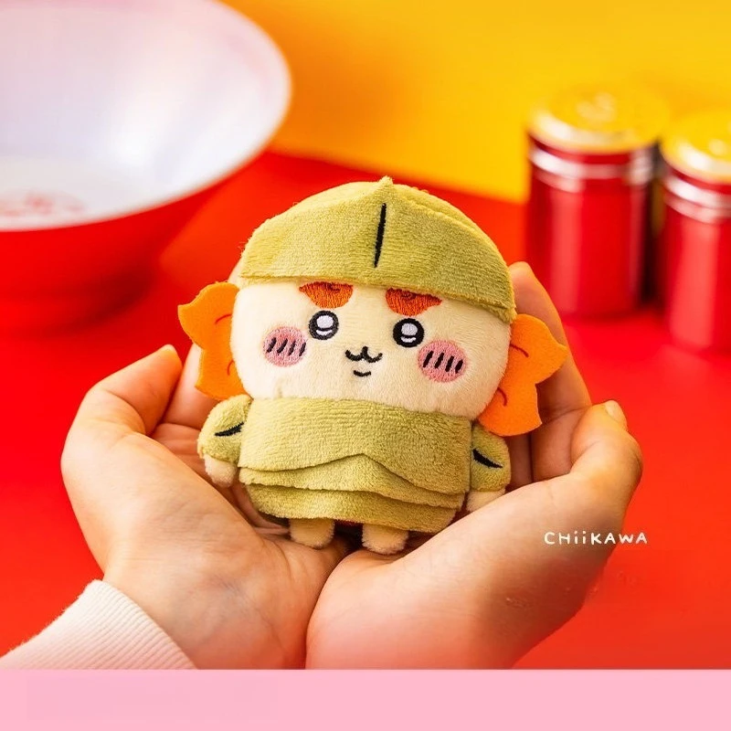 Chiikawa Shisa Kawaii Anime Cartoon Armored Lion Shaman Ramen Armor Plush Pendant Official Genuine Surrounding Gift Compact Cute