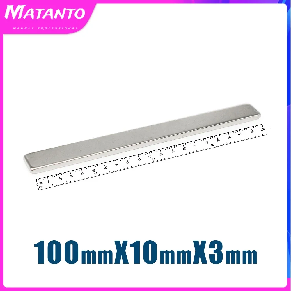 

100x30x10mm Powerful Block Magnets N35 Super Neodymium Magnet Permanent NdFeB Magnets