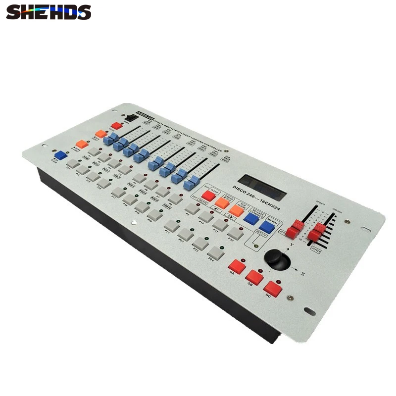 SHEHDS 24 Channels Disco 240 DMX Controller For Disco Nightclub Party DMX Lighting Console DJ Moving Head Light Par Light