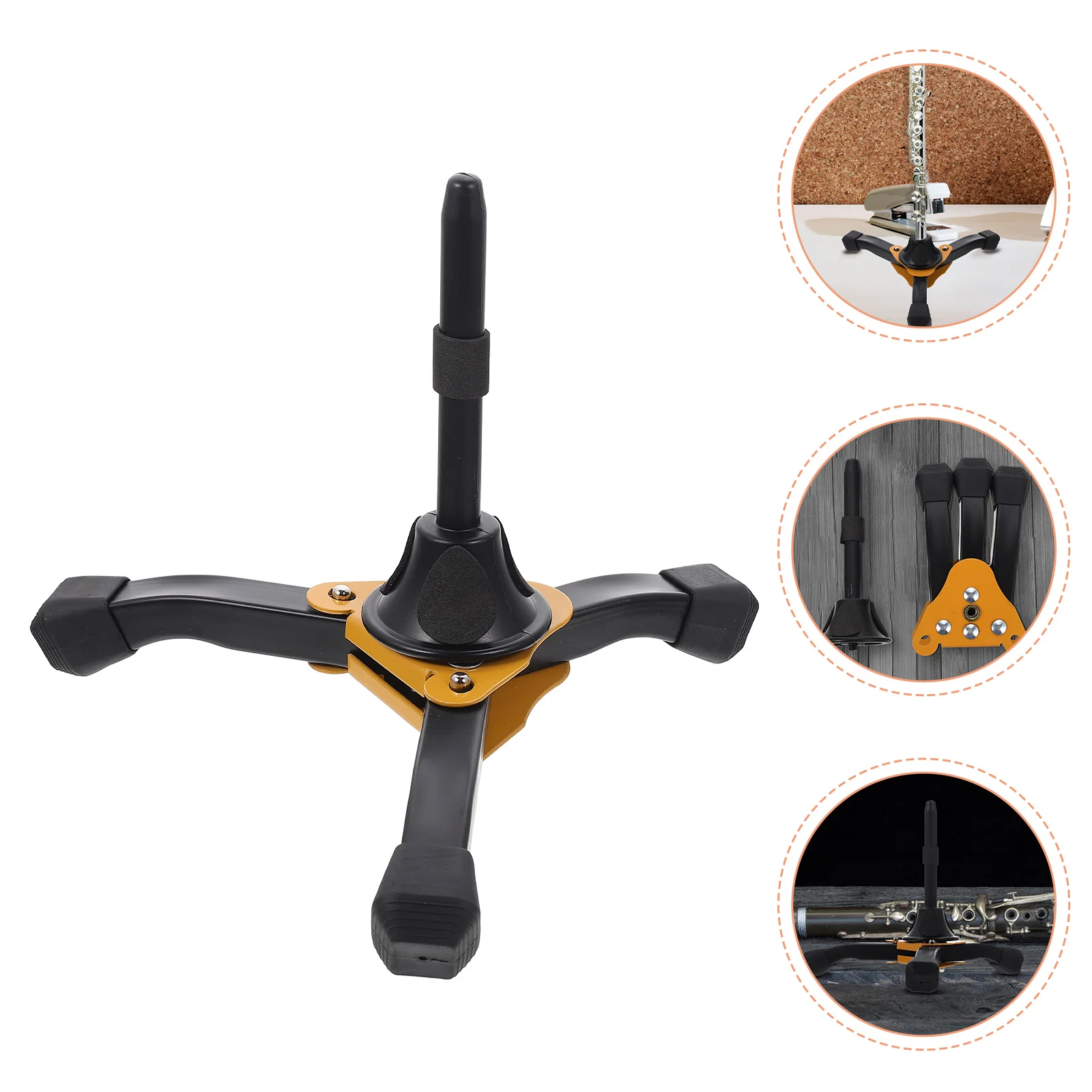 

Foldable Flute Stand Brackets Lightweight Clarinet Accessories Musical Instrument Display