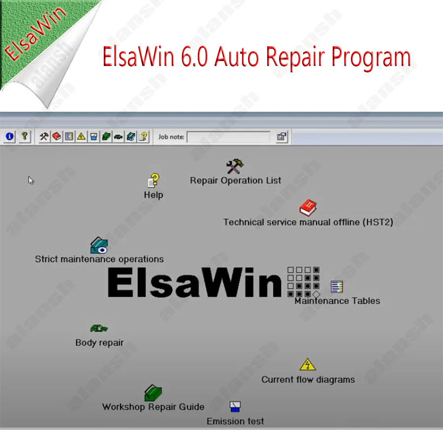 2023 Hot ! ElsaWin 6.0 Auto Repair Software Work for V-W  Audi Skoda Elsa Win + Nitro