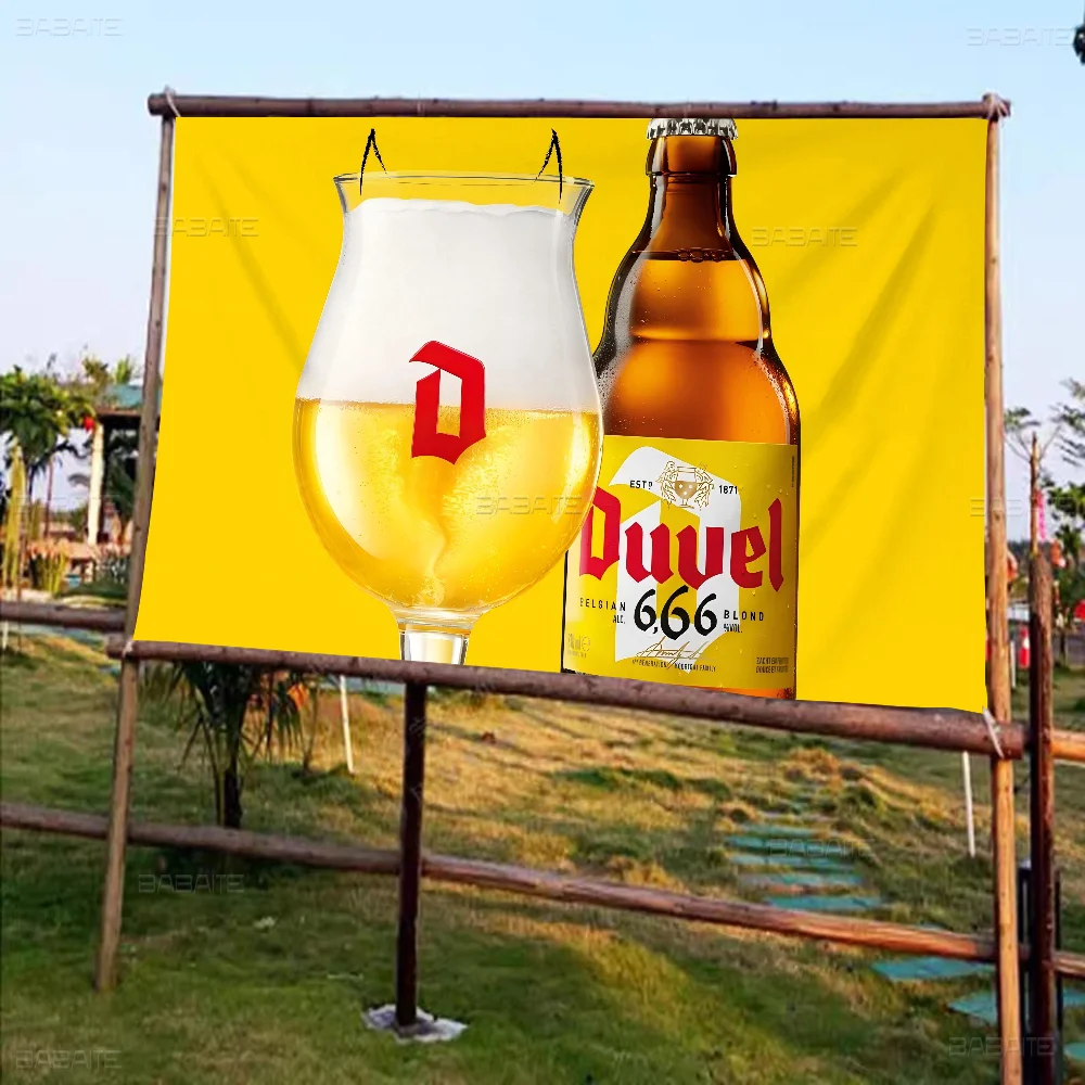 Duvel Beer Banner INS Style Outdoor Party Decoration Atmosphere Flag