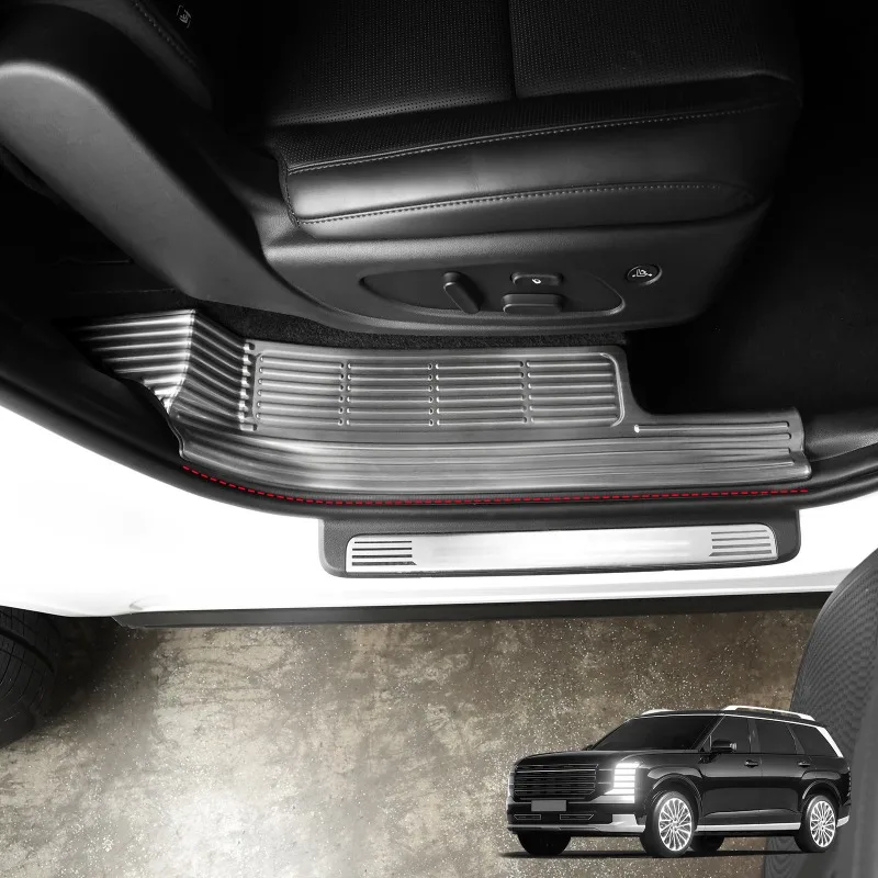 Suitable for Hyundai Palisade (LX3) 2025-2026 Built-in Stainless Steel Threshold Bar Welcome Pedal Interior Modification Tools