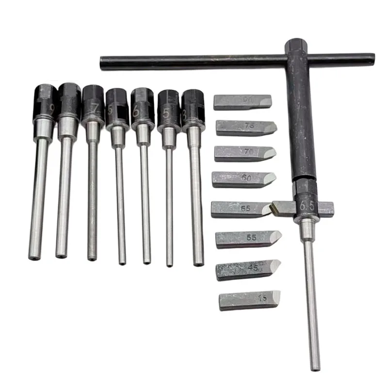 

Adjustable Hard Alloy Grinding Reamer Handle Cutter for Car Motorcycle Valve Seat Repair Tool 15° 30° 45° 55° 60° 65° 75° 90°