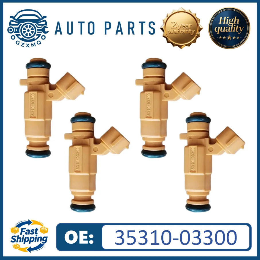 35310-03300 High Quality 4pcs Fuel Injectors for 2017-2022 Hyundai Accent Verna Pony Kia Rio 1.4L