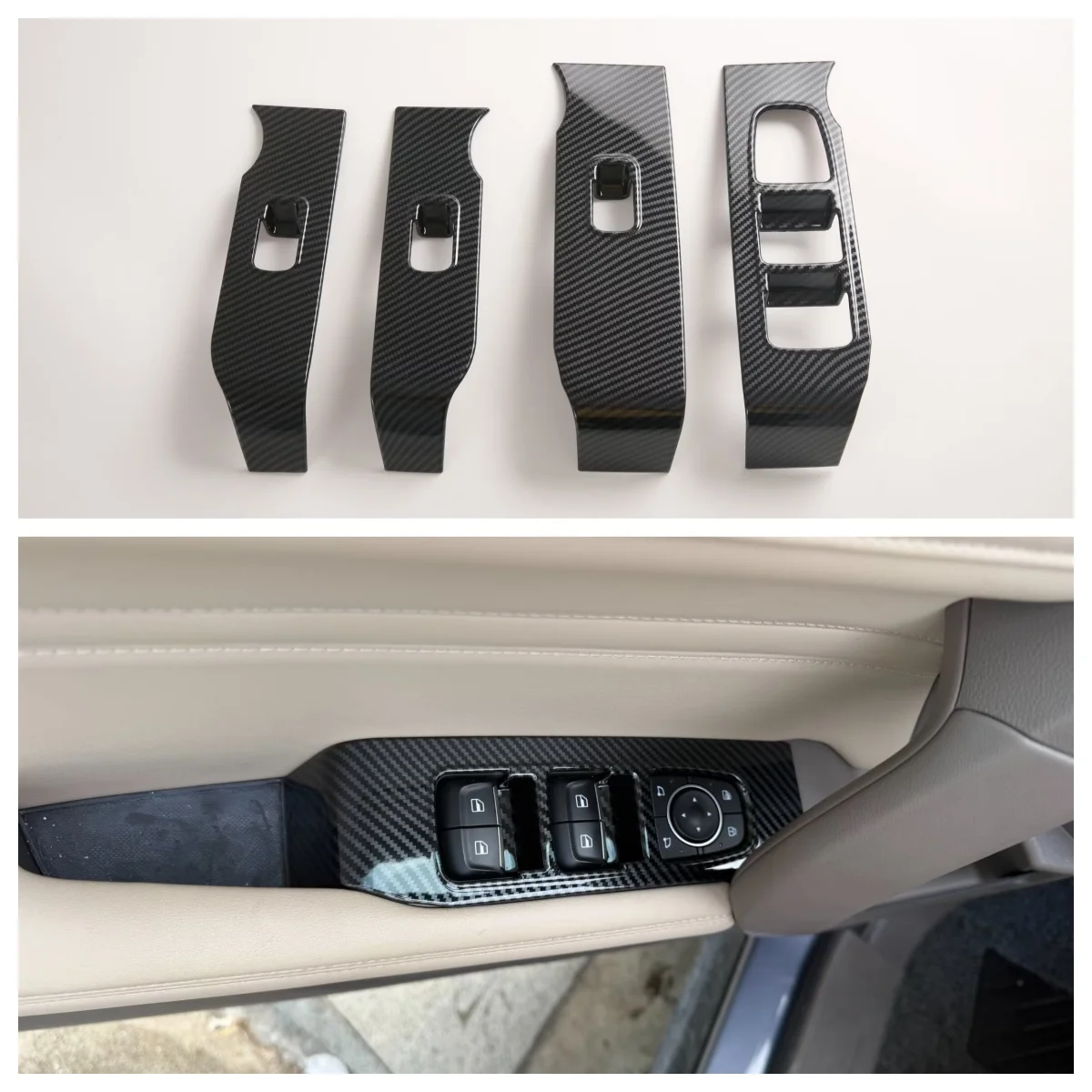 For GWM Haval Dargo 2020 2021 2022 2023 2024 Car Window Shift Buttons Panel Sticker Trim ABS Chrome Exterior Auto Part Accessory