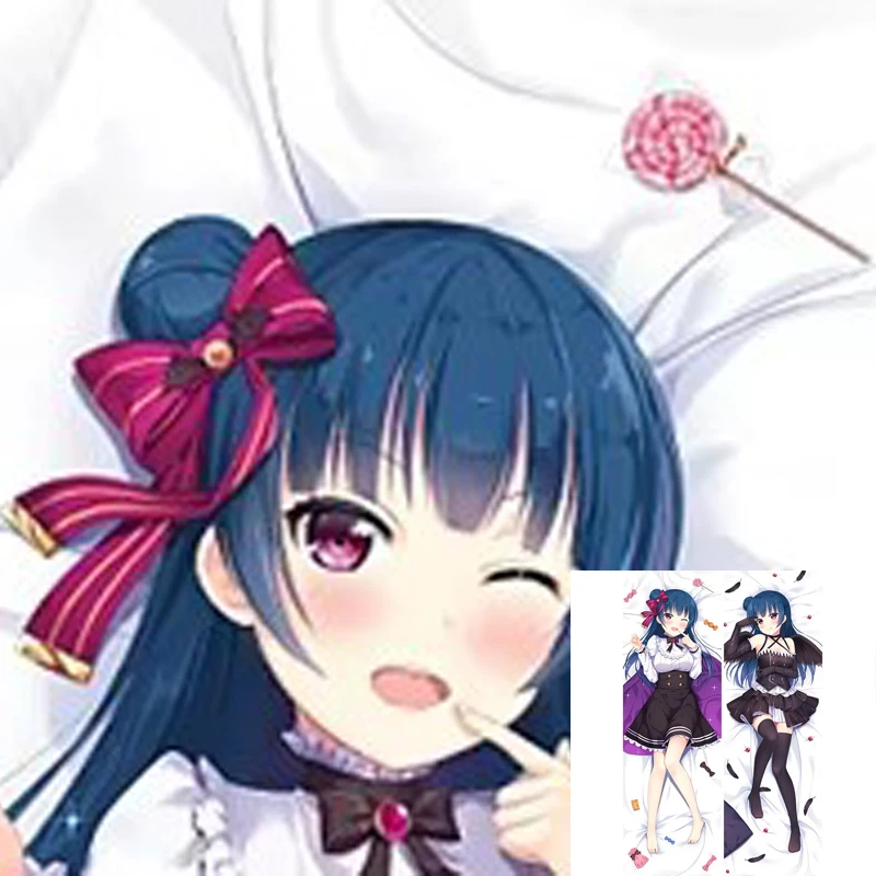 

Dakimakura Anime Pillow Cover Tsushima Yoshiko Double Sided Print Life-size Halloween