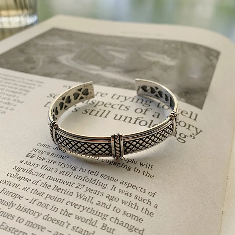 Foxanry bracciale con motivo a cuore d\'amore Color argento per coppie di donne gioielli da festa fatti a mano eleganti Vintage classici alla moda