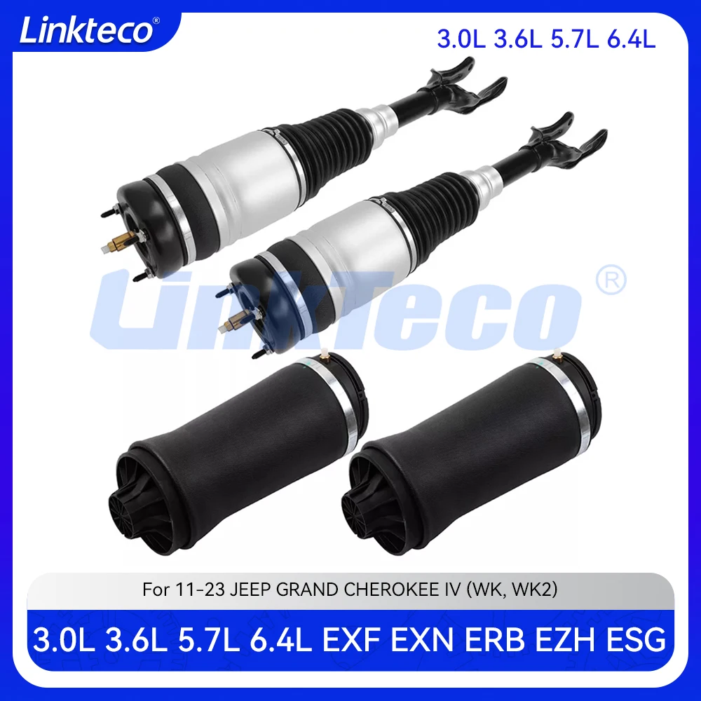 Engine Front Rear Air Suspension Shock Strut For 11-23 3.0 3.6 5.7 6.4 T L Jeep Grand Cherokee WK2 3.0L 3.6L 5.7L 6.4L EXF EXN