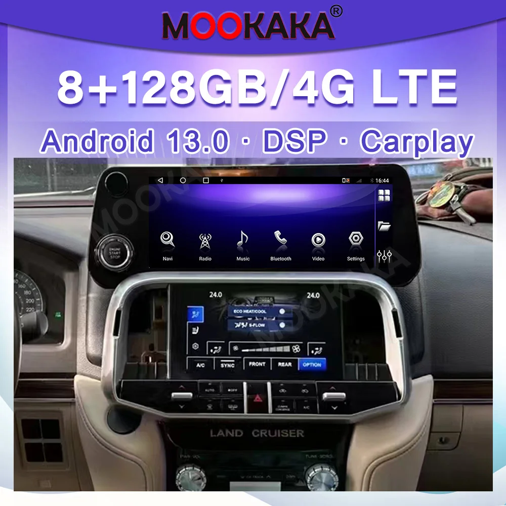 

Автомагнитола 2DIN для TOYOTA LAND CRUISER 300, LC300, GXL, 2020-202, Android, стереоприемник, Авторадио, мультимедийный плеер, GPS-навигация, головка