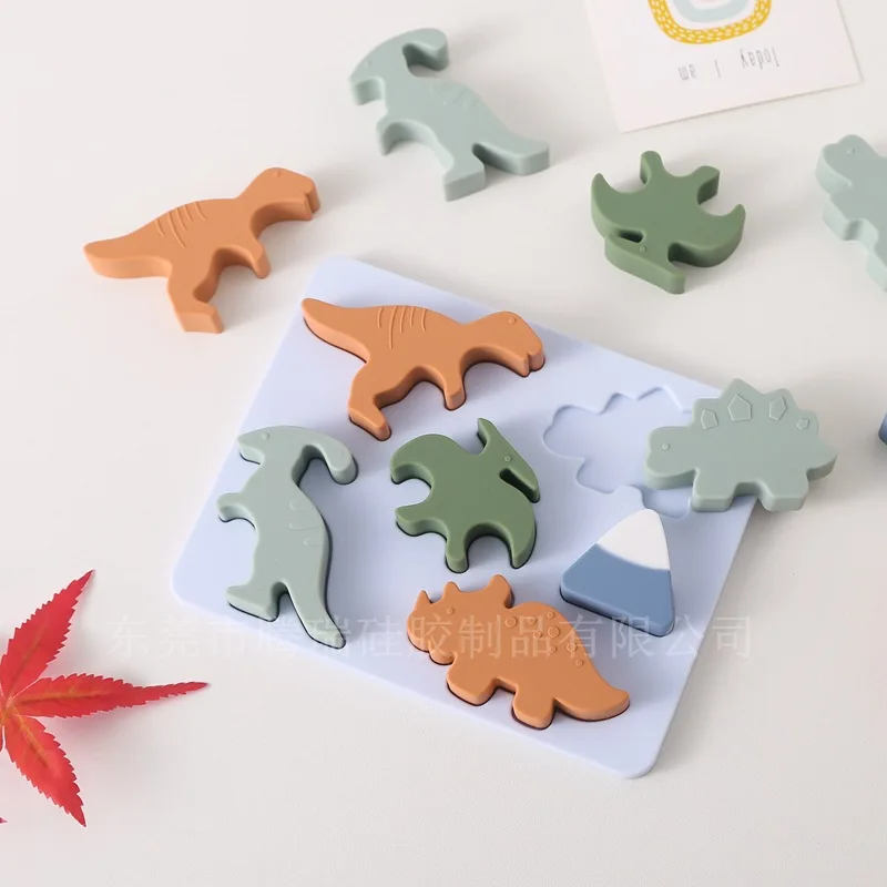 Early Education Dinosaur Shape Matching Puzzle Board for Children Puzzle Cognition Toys Dinosaur Toys