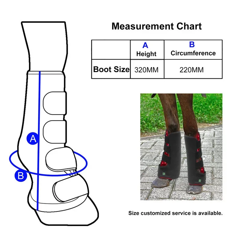 Harness Leg Guards Red Light Infrared Pet Muscle Pull Wound Horse Leg Treatment Tools Phototherapy