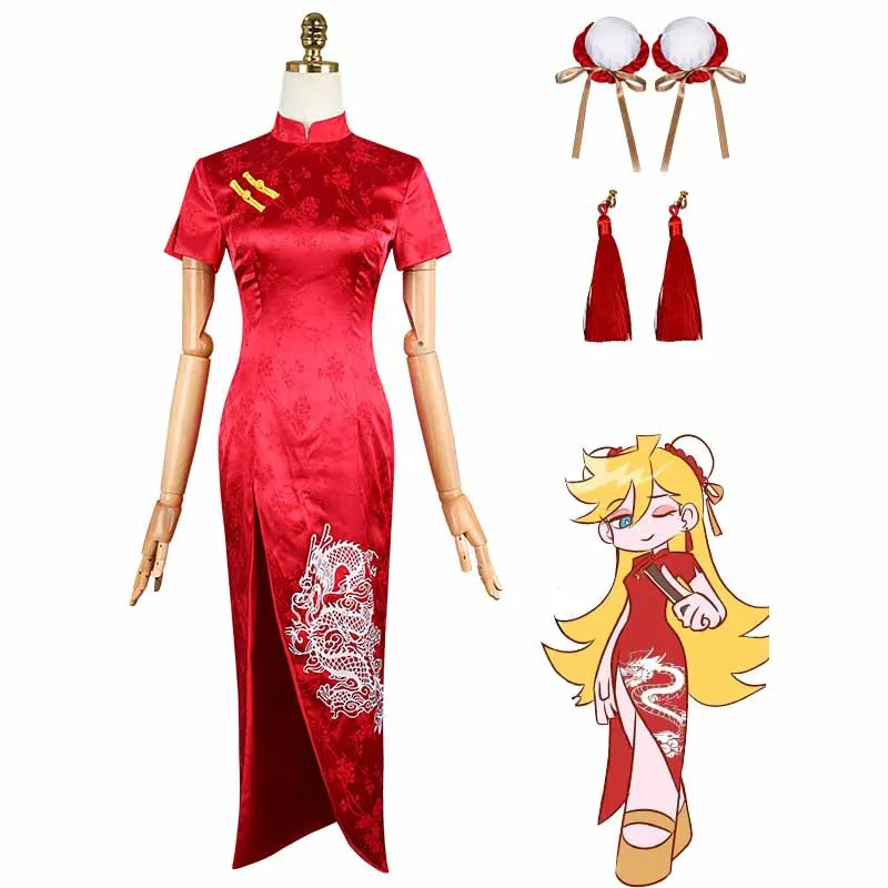 

Panty Anarchy Cosplay Costumes Anime Panty Stocking wit Role Play Uniform Halloween Christmas Carnival Dressing For Women Girl