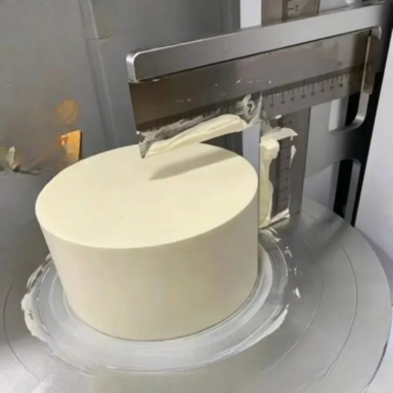 

Semi Automatic Round Birthday Cake Cream Butter Spreading Machine Small Tabletop Cakes Chocolate Creams Icing Coating Equipment