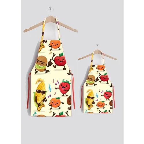 Ays Home Merry Egyptian Mother Children Kitchen Apron