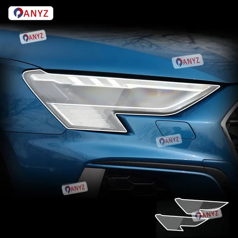 

2 шт. защитная пленка для фар автомобиля, восстановление фар, прозрачная черная наклейка из ТПУ для Audi A3 8Y 2020-2023, аксессуары