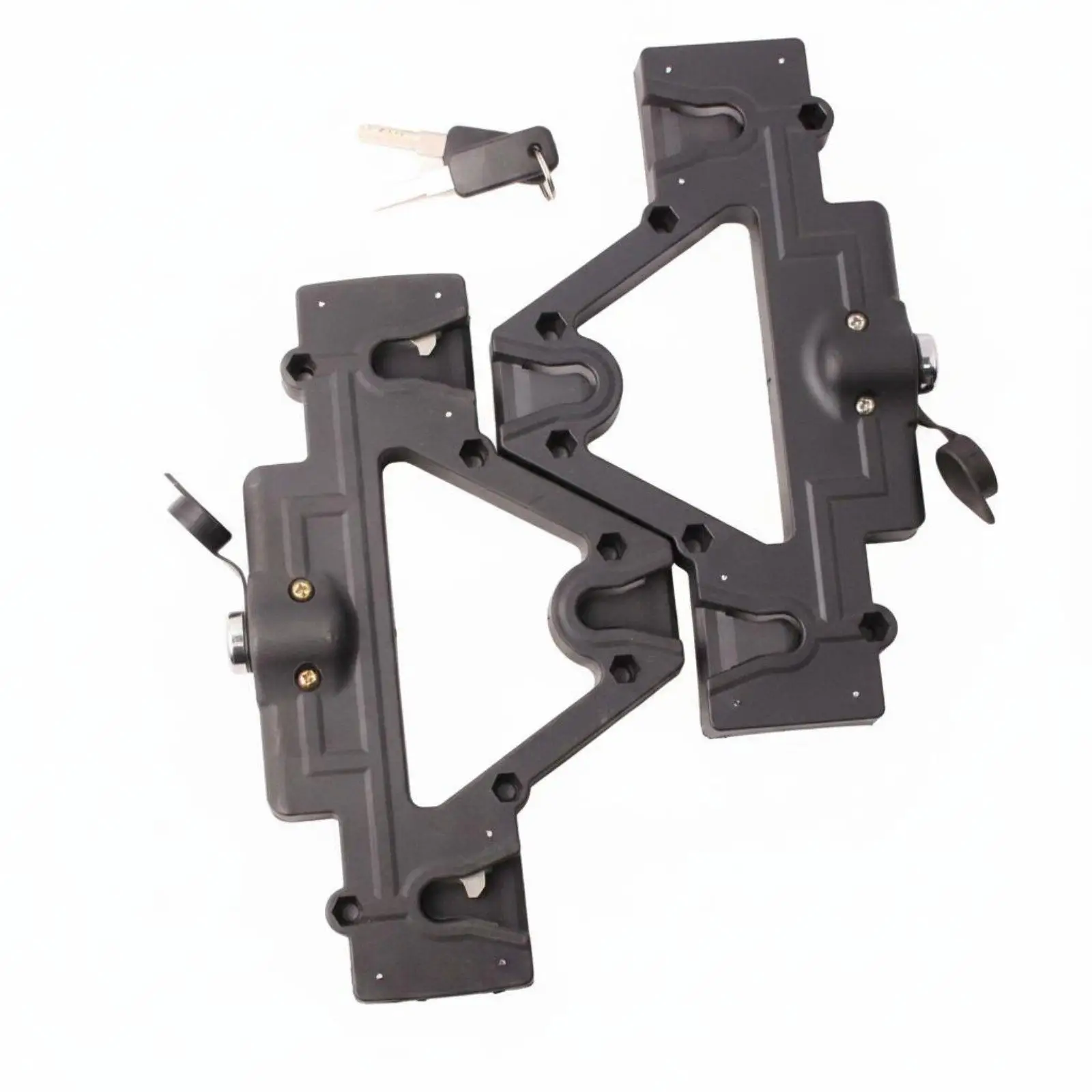 1 set Locking Saddlebag Quick Release System Lockable Universal Side Case Bracket Luggage Mount for Motorcyclists