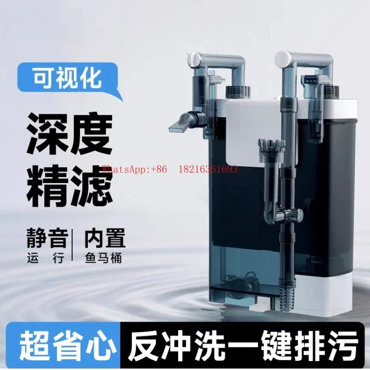 2026GOOD Fish Tank Filter Filter Circulating Water Pump Oxygen Making Wave Water Purification Three-in-one Wall-mounted Silent