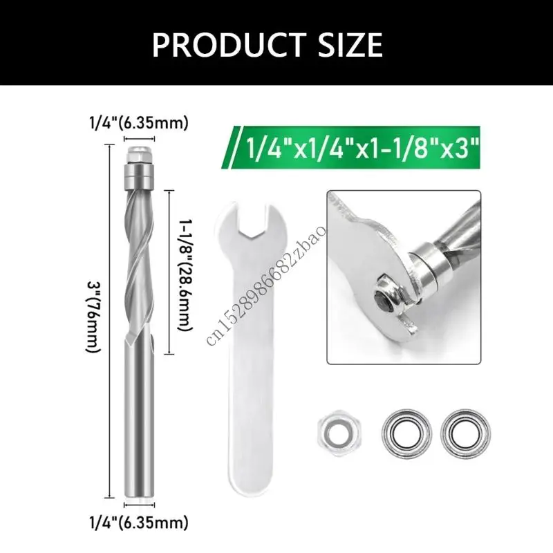H7EA Professional Flush Trim Router BIT 1-1/8-дюймовый сплав сплав сплав сплав.