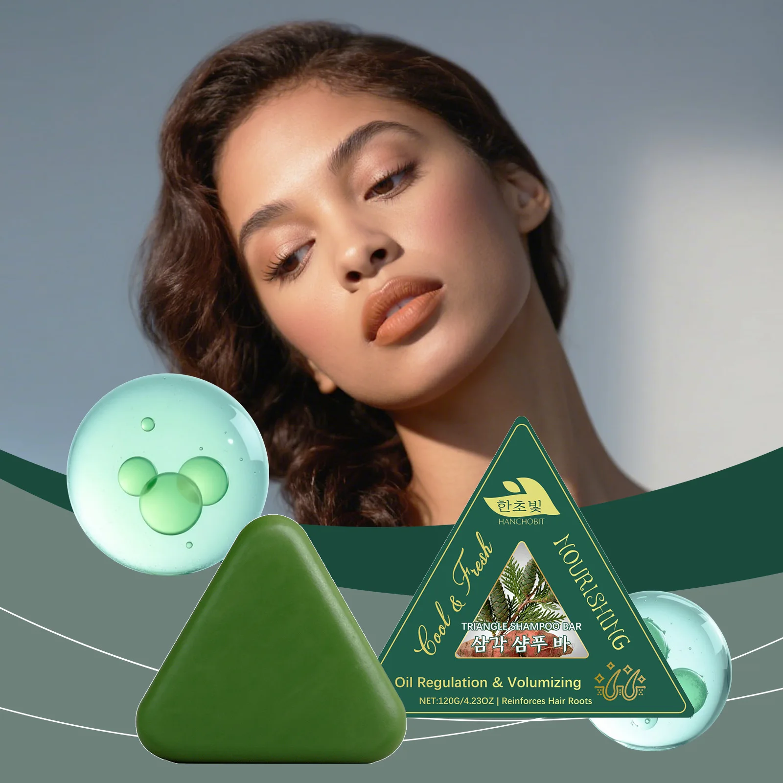 

Твердый шампунь HANCHOBIT Herbal Care: увлажняет и смягчает волосы, ухаживает за кожей головы, восстанавливает водно-жировой баланс.