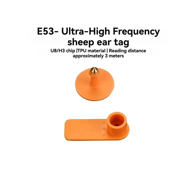 

10Pcs Rfid Uhf Tag 860-960Mhz LF 134.2Mhz RFID Uhf Animal Ear Tag ISO18000 6C Electronic Ear Tag Sheep Ear-[A49T]
