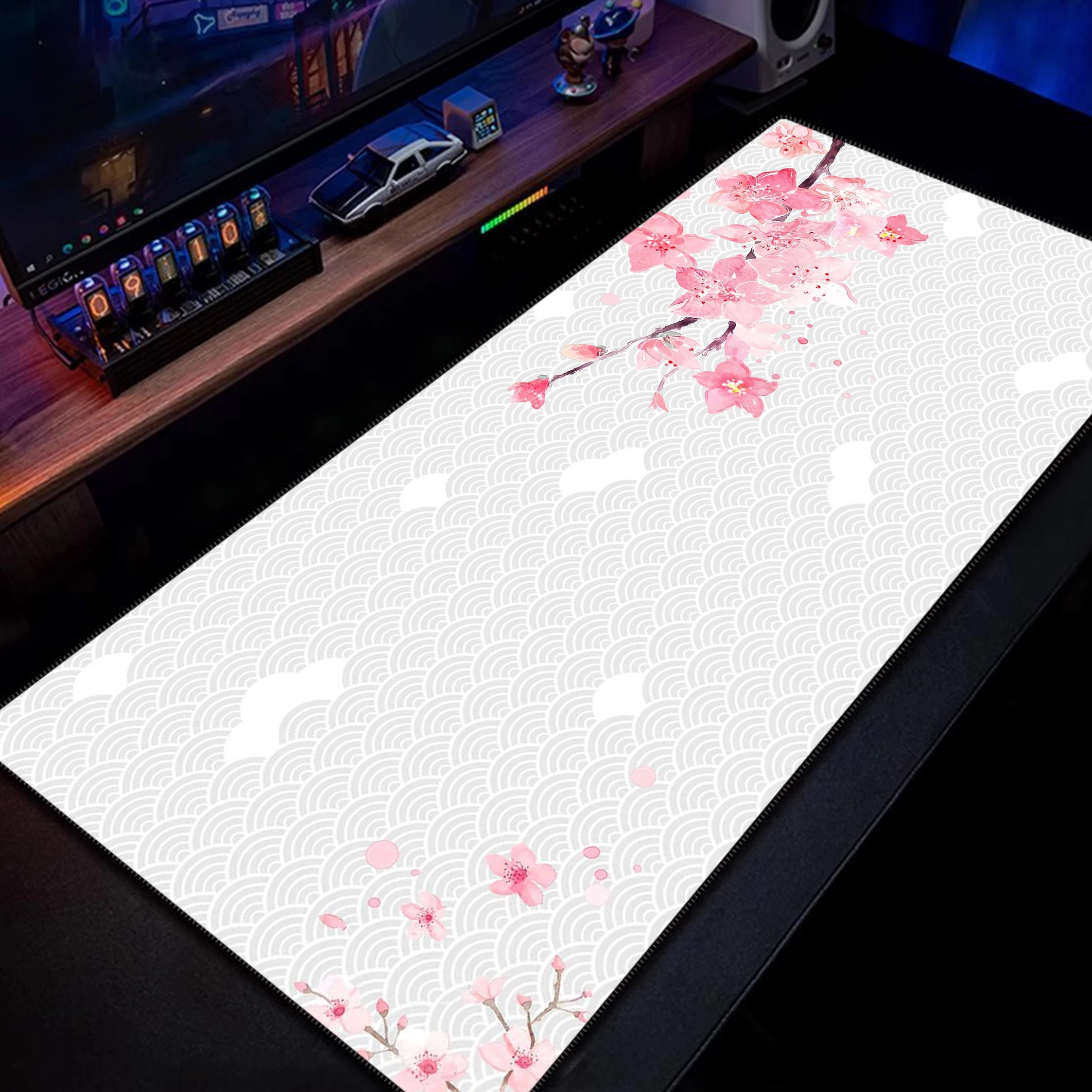 

Sakura Mousepad Computer XXL MousePads Keyboard Pad Mouse Mat Gamer Soft Office Carpet Table Mat Desktop Mouse Pad 30X80cm