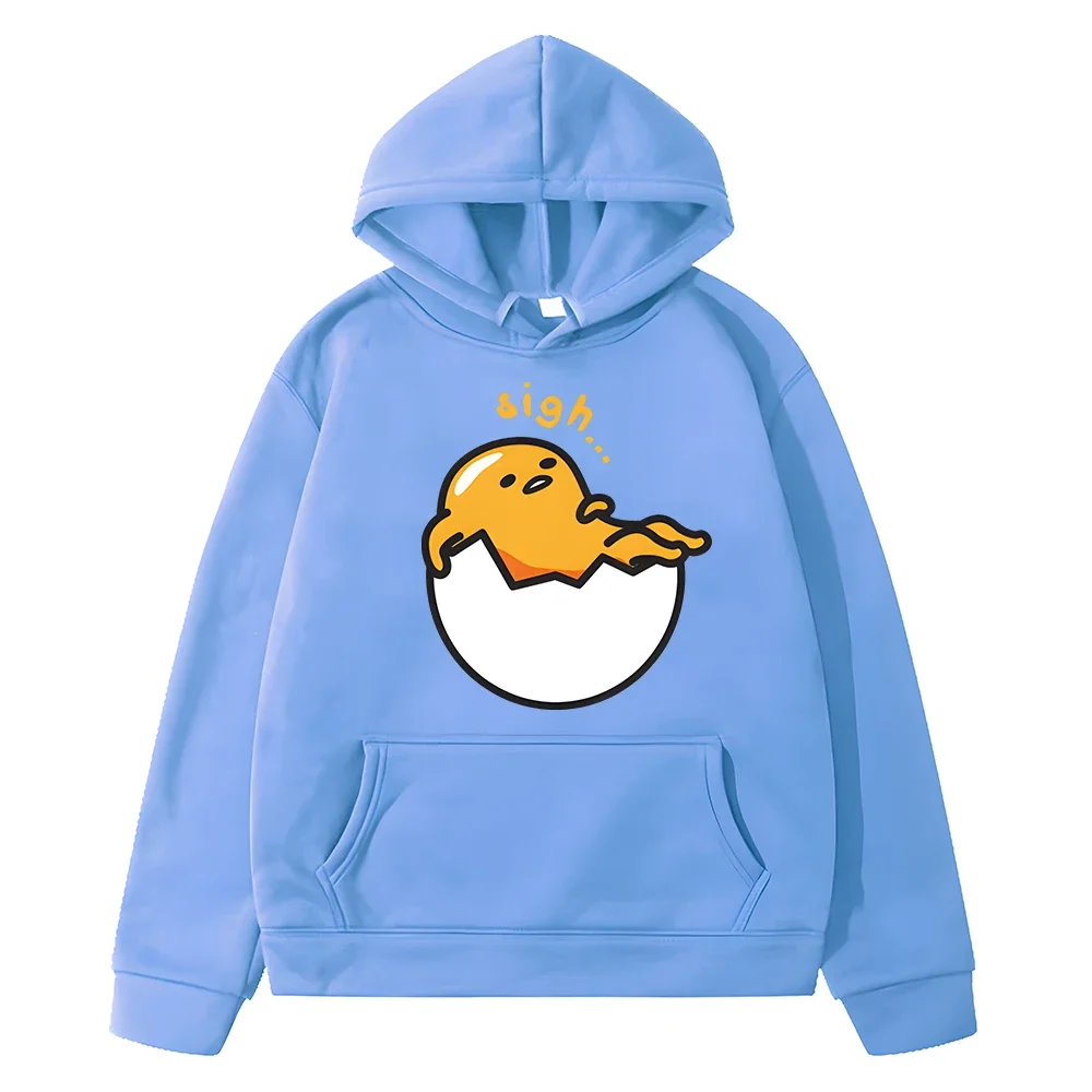 Bluza z kapturem Sanrio Kids Gudetama dziewczęca bluza wiosenna z bluza polarowa kreskówkowa mini z kapturem Anime y2k sudadera