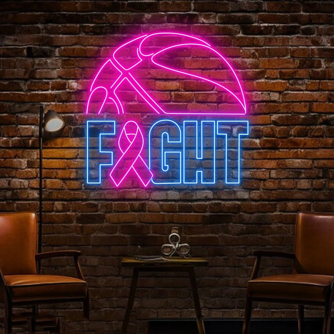 Basketball Fight Neon Sign Basketball Sign Basketball Shop Bedroom Decor Neon