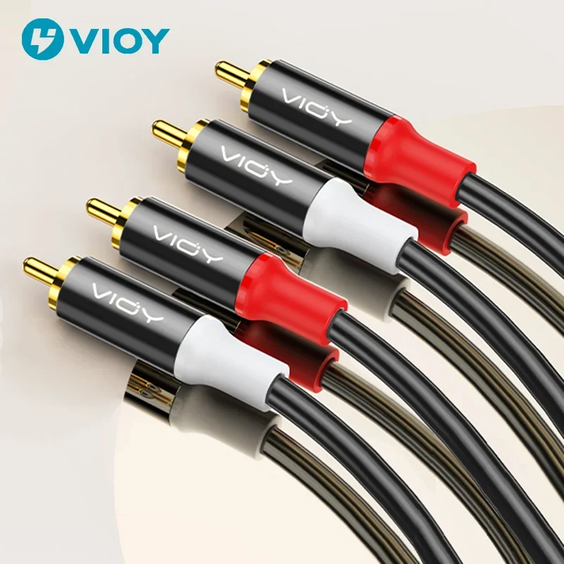 2RCA To 2RCA Cable 2-Male To 2-Male RCA Stereo Audio Subwoofer Cable for Home Theater, HDTV, Gaming Consoles, Hi-Fi Systems Etc