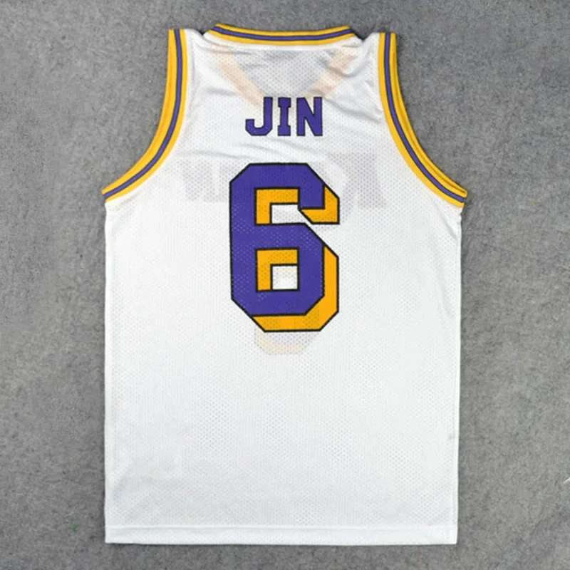 Slam Dunk Kainan High School Basketball Team No.6 Jin Soichiro Cosplay Jersey Sets Top Sport Vest & Shorts