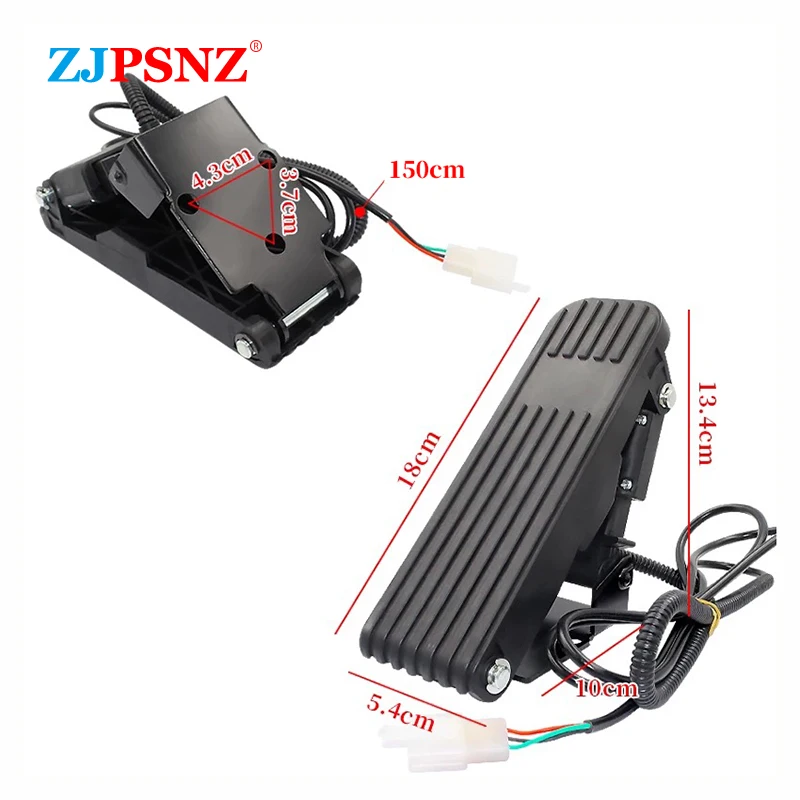 Foot Pedal Throttle 2 3 Pins Electric Bike Scooter E-bike Electric Tricycle Accelerator Pedal Speed Control Motorcycle Throttle
