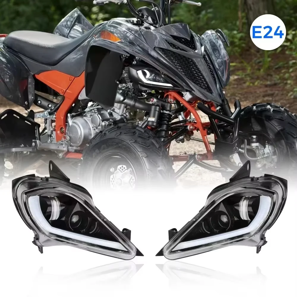 KEMIMOTO ATV ไฟหน้าสําหรับ Yamaha Raptor 700R 700 YFZ450R YFZ450 YFZ450X Wolverine 450 2006-2023 2024 DRL LED เลี้ยวไฟสัญญาณ