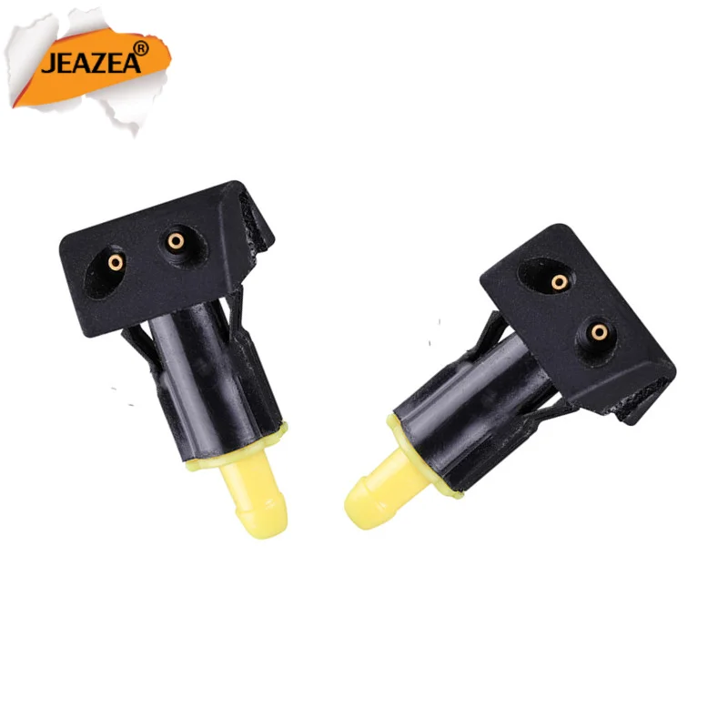 JEAZEA Windshield Washer Wiper Water Spray Nozzle For Nissan TIIDA SYLPHY Car Accessories New Black Plastic