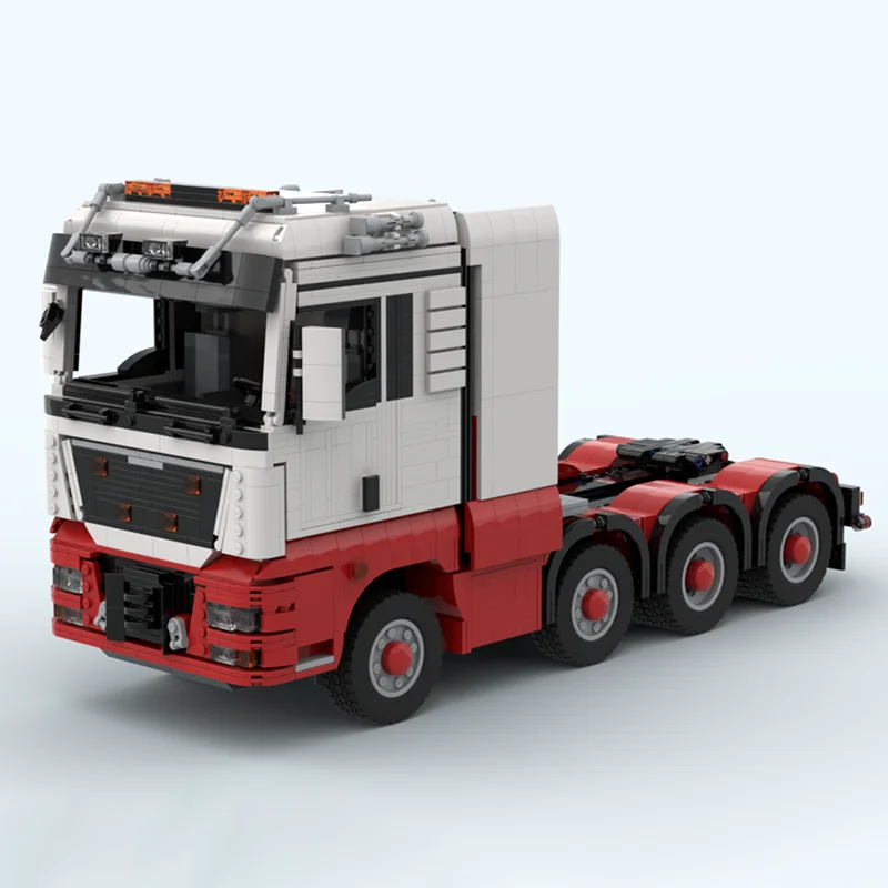 Model pojazdu inżynieryjnego Moc Klocki konstrukcyjne Modułowy niski podwozie ciężarówki Technologiczne klocki Świąteczne zabawki DIY Prezenty budowlane
