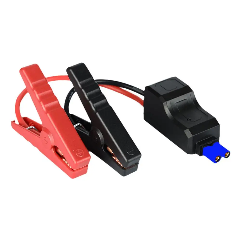 Car Emergency Battery Jump Cable with EC5 Plug Connector Clip Trucks Car Clip Clamps Starter Connector Alligator Alligator