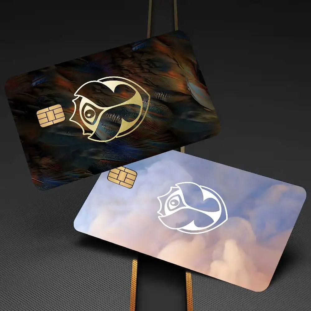 T-Tomorrowlands Music Logo 100% Hot Sale Amine Credit Debit Bank Card Bus Card Film Skin Sticker