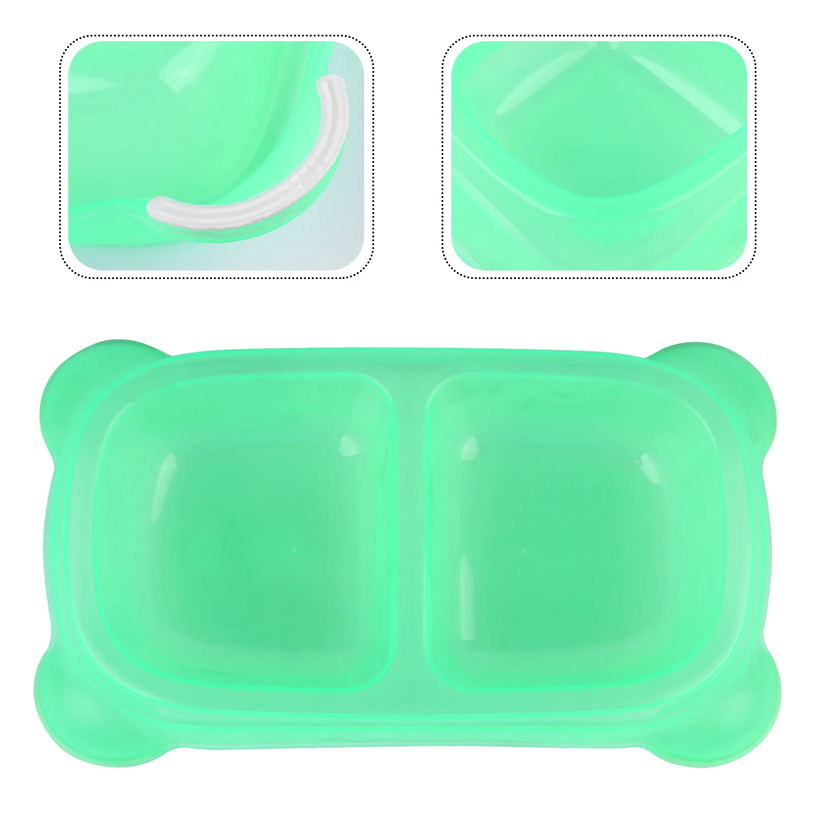 

Anti-Slip Double Feeding Drinking Container Thicken Durable Cat Dog Feeder Bowl Non-Tip Pet Supplies Safe Pet Bowl For Cats Dogs