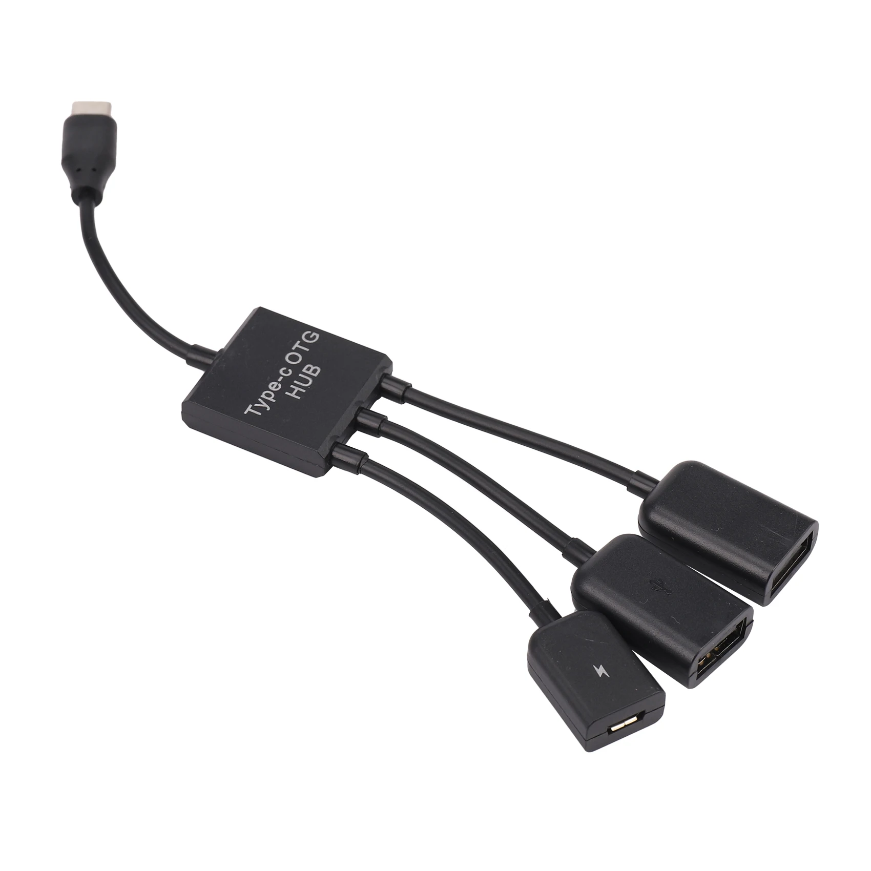 USB 3.1 C타입 수-2 듀얼 USB A 2.0 암 + 마이크로 USB 암, 3 in 1 OTG 허브