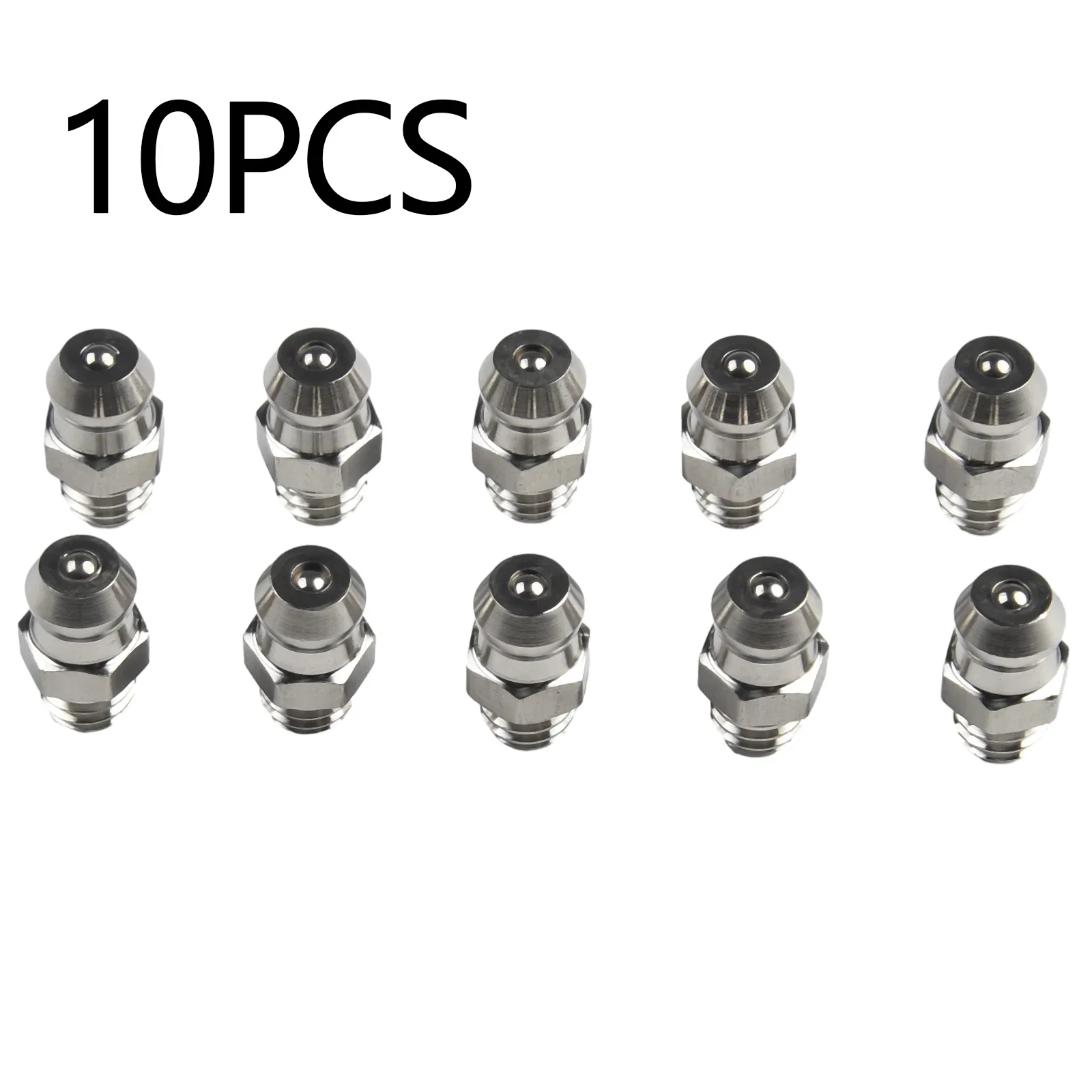 Imagem -06 - Graxa Bico Bico para Equipamentos Industriais Reta Hidráulica Graxa Fitting Thread 201 Aço Inoxidável M6x1 10 Pcs