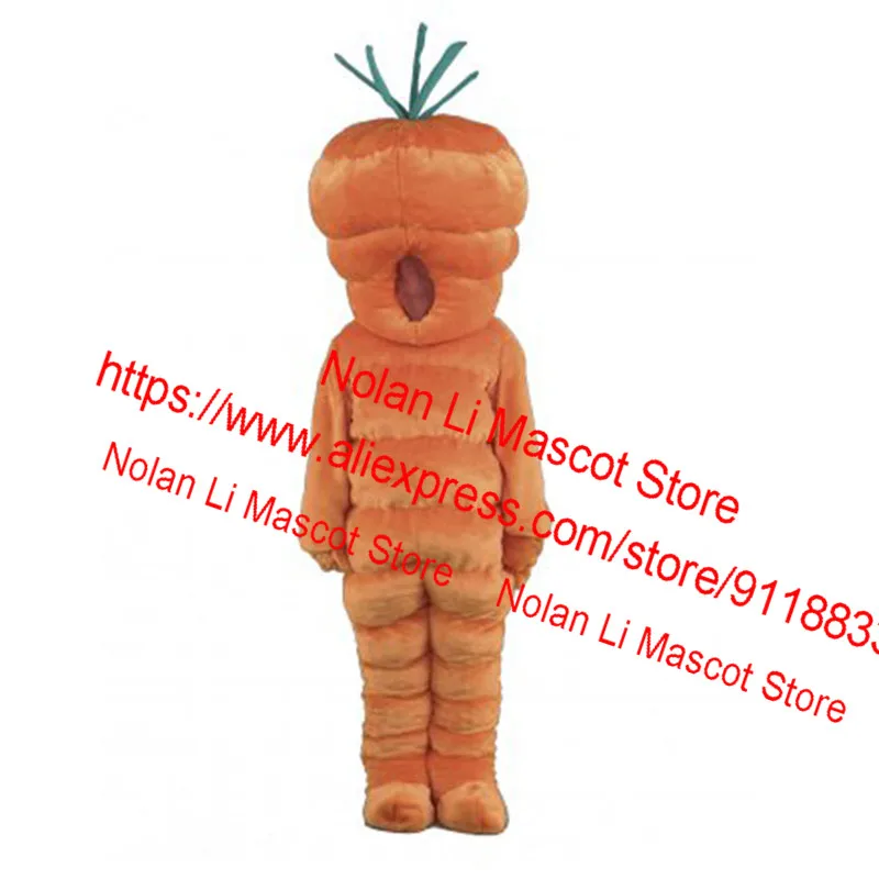 Mascote de cenoura gigante Cartoon Suit, Material EVA, Cartoon Movie Props, Aniversário Cosplay, Tamanho Adulto, Holiday Gift, 578